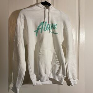 Gildan White Hoodie with Alani Graphic